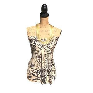 Animal print SKY halter top